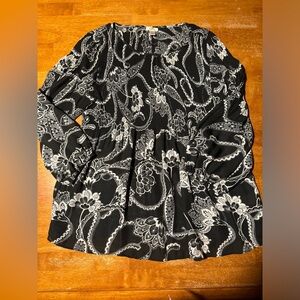 Women's Spense Floral Paisley Blouse 3/4 Sleeve